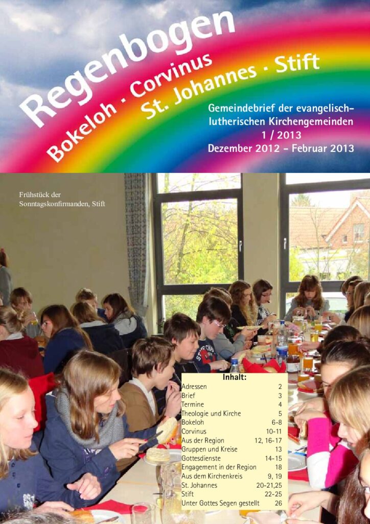 Regenbogen Ausgabe 1/2013