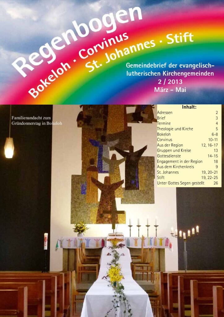 Regenbogen Ausgabe 2/2013