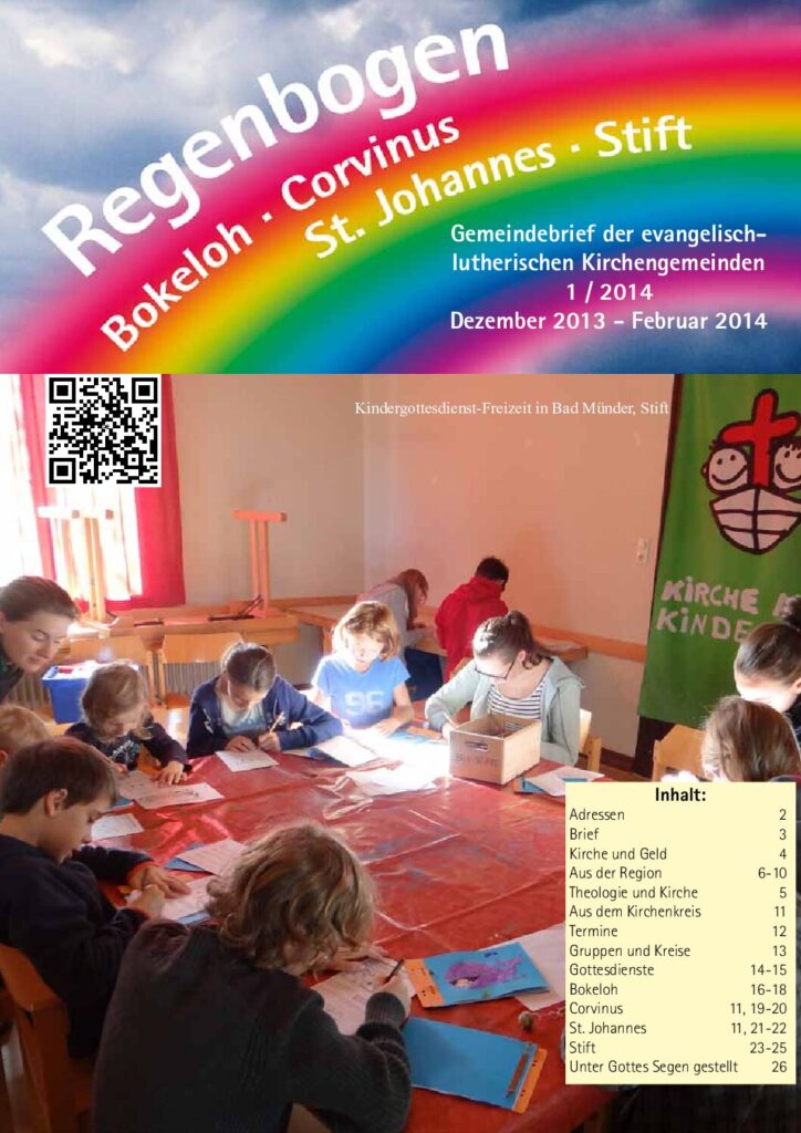 Regenbogen Ausgabe 1/2014