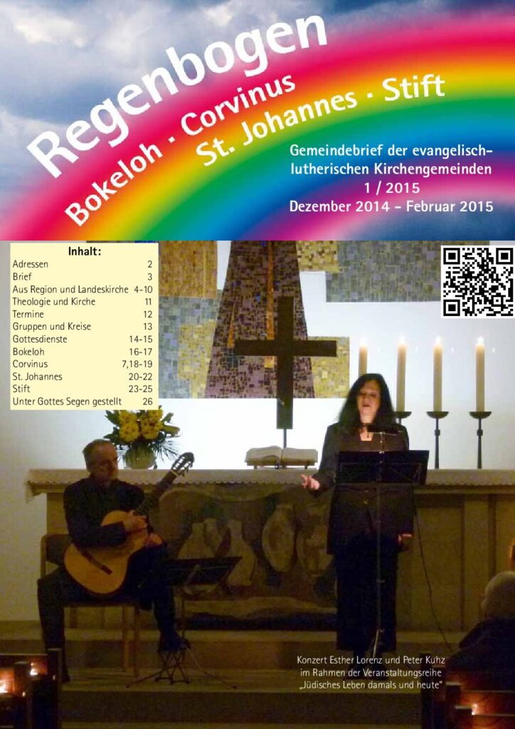 Regenbogen Ausgabe 1/2015