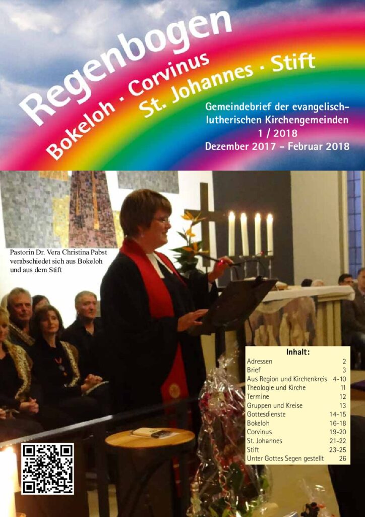 Regenbogen Ausgabe 1/2018